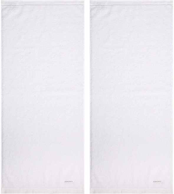 송월타월 컴포트 그라운드 코마 호텔 타월 200g 40수 면사, 2개, 화이트