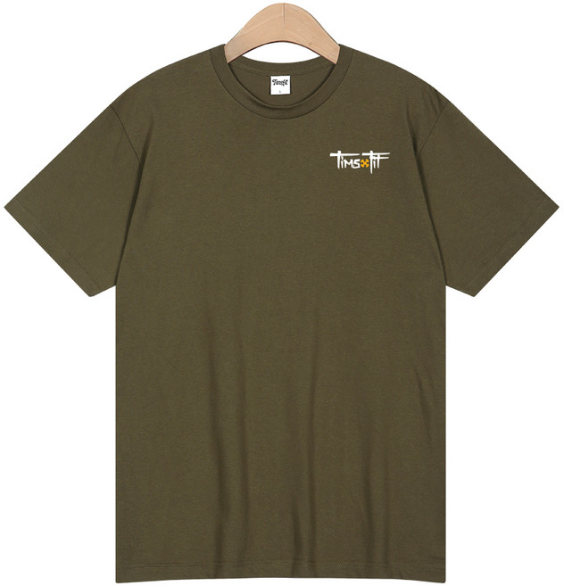 팀스핏 남녀공용 18수 프린팅 반팔 티셔츠