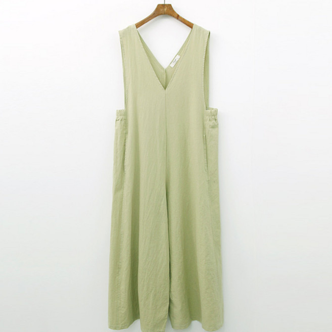 슈가펀 멜리븐 와이드 린넨 점프수트