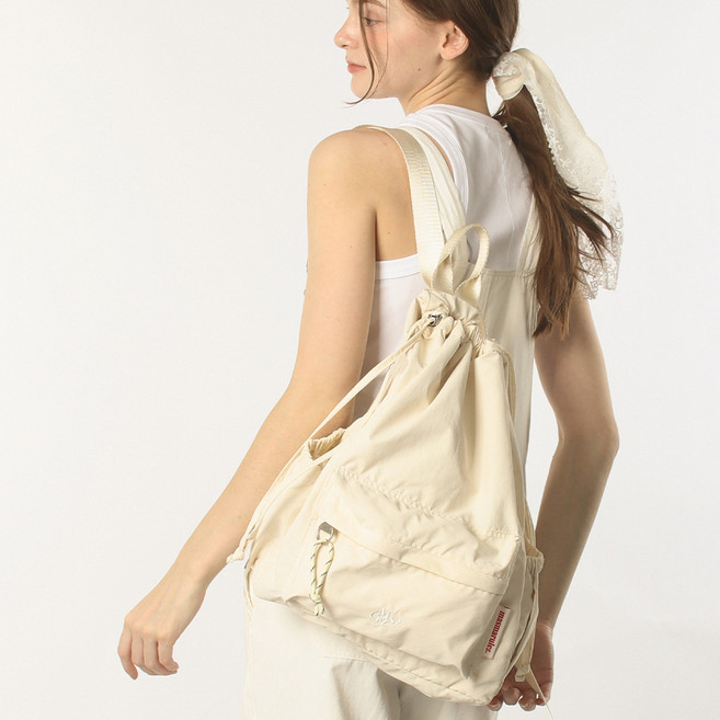 마스마룰즈 여성용 믹스드 이지드로우 백팩 + 파우치 세트