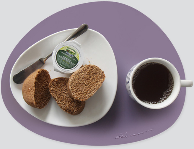 에이드엘 미니 실리콘 테이블매트 페블, 라일락, 350 x 270mm, 1개