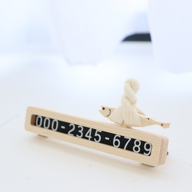 마켓유니버스 액막이명태 주차번호판 + 스탠드형 거치대 세트, 혼합색상, 1세트