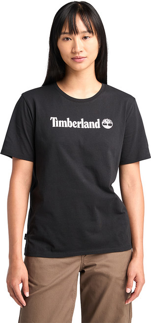 Timberland 女款基本Logo短袖棉質T恤 TB0A6AZPEYM1