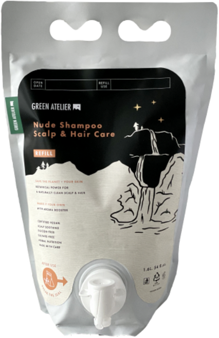 그린아뜰리에 누드 두피케어 리필형 샴푸, 1.6L, 1개