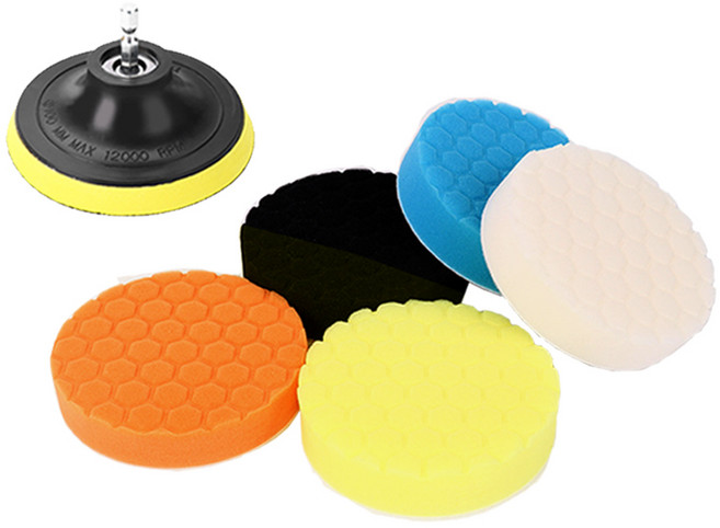 홈데코레 전동드릴 헥사 광택 패드 7종 세트 80mm