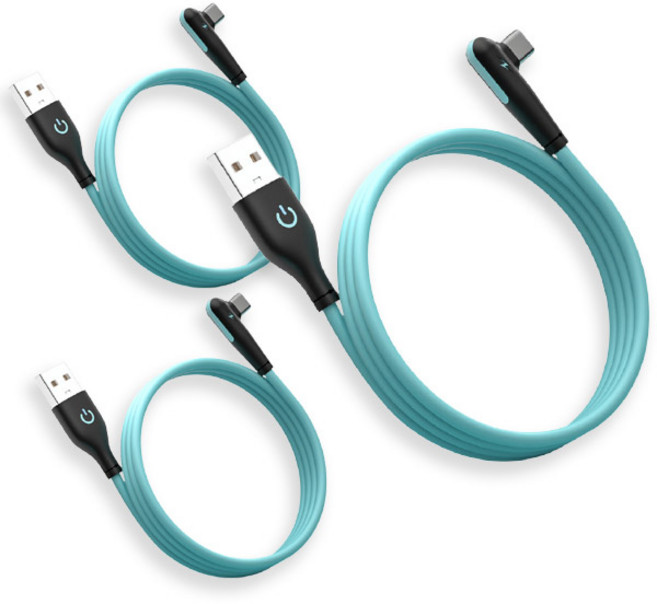 림스테일 블루노 C타입 고속 충전케이블, 2m, 블루, 3개