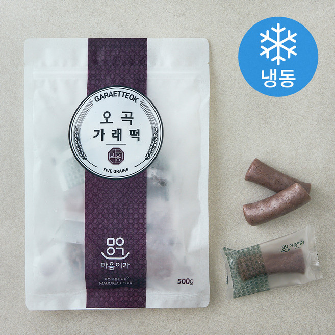 착한마을마음이가 오곡가래떡 (냉동), 500g, 1개입, 1개