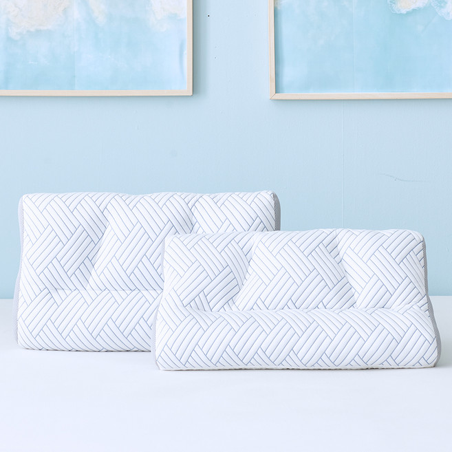 에어룸 수면냉감 아이쏘쿨 냉감베개 2개, 모던 블루