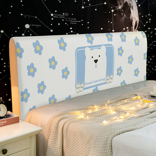 러블리슬림 침대헤드 커버, 플라워베어, 1개