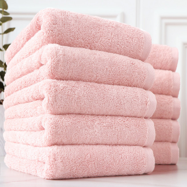 코튼클라우드 호텔수건 200g 40수 코마사, 슈가핑크, 10개