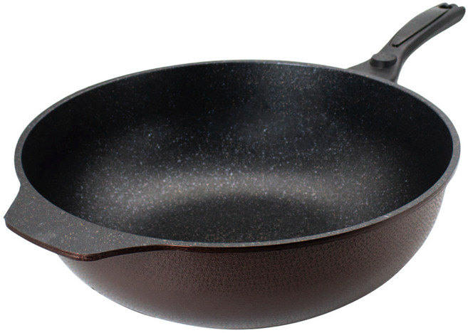 天堂鳥 石墨烯IH不沾炒鍋 TIGR-IH36W 36cm 深紅色, 1個, 60cm
