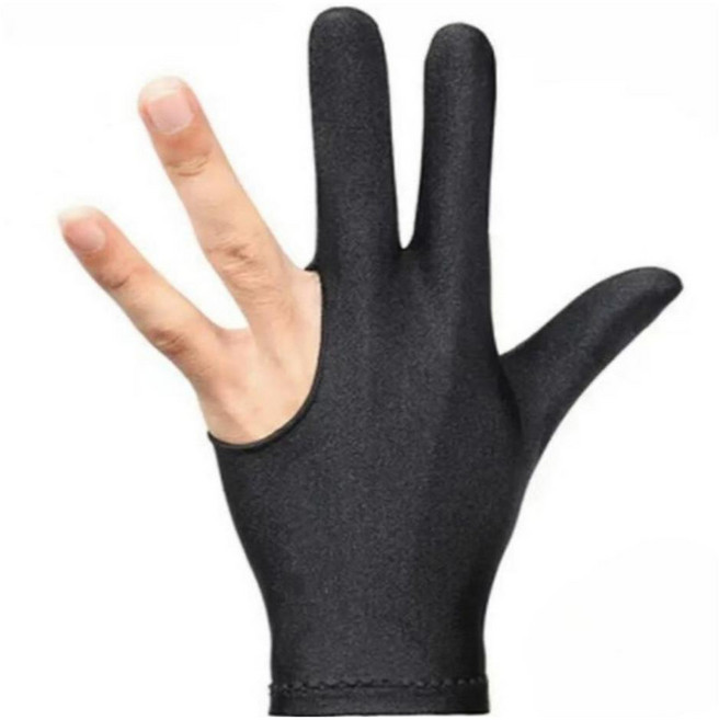 DAOMI 基本款撞球手套 (左手用), 黑色, 10個