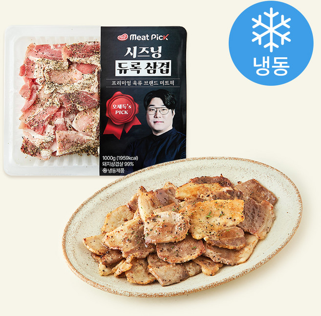 미트픽 오세득의 듀록 시즈닝 삼겹살 (냉동), 1개, 1kg