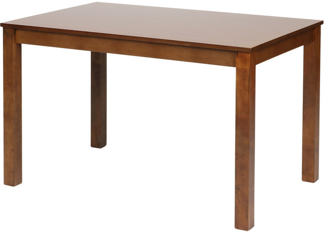 도리퍼니처 캐빈4인 고무나무 원목 식탁, 우드, 4인용