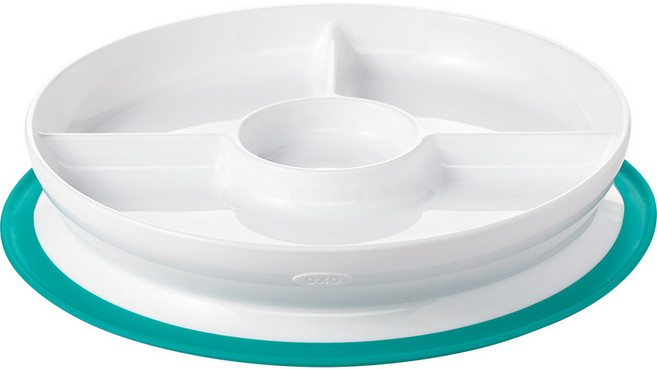 옥소 유아용 토트 흡착 식판, 청록, 1개
