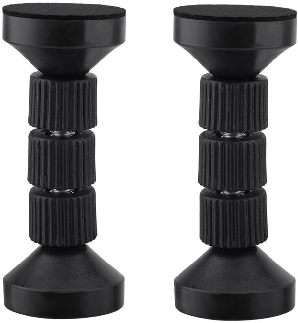 모나코올리브 4단 조절 가구고정 스토퍼, 블랙, 2개