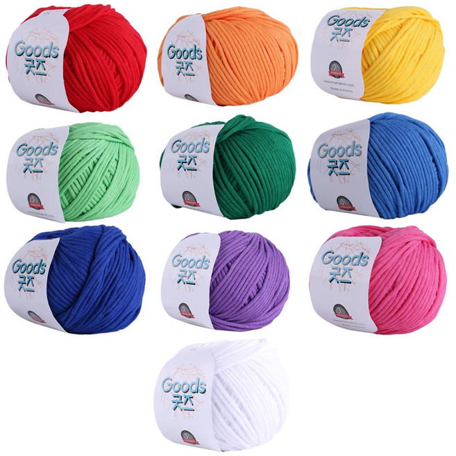 마마니트 굿즈 뜨개실 10종 세트, 레인보우톤, 1개