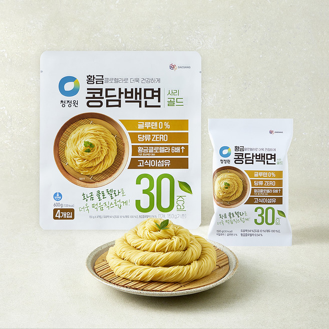 청정원 콩담백면골드 4개입, 600g, 1개
