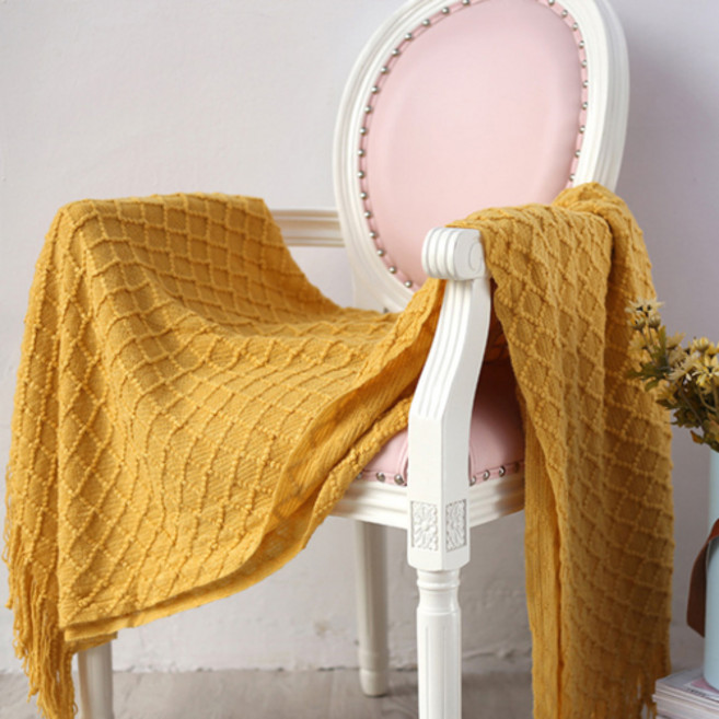 다이아 도트 모조 캐시미어 담요 RK 216