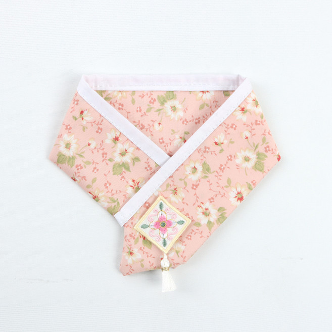 리토가토 강아지 단아 한복 케이프, 분홍, 1개