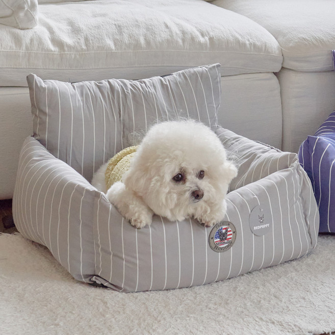 레드퍼피 반려동물 루미엘 카시트, 라이트그레이, 1개