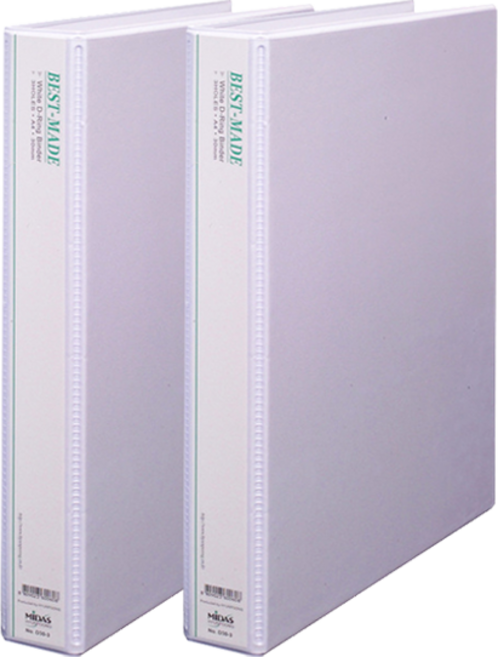 위즈오피스 투명 O링바인더 3cm, 화이트, 2개