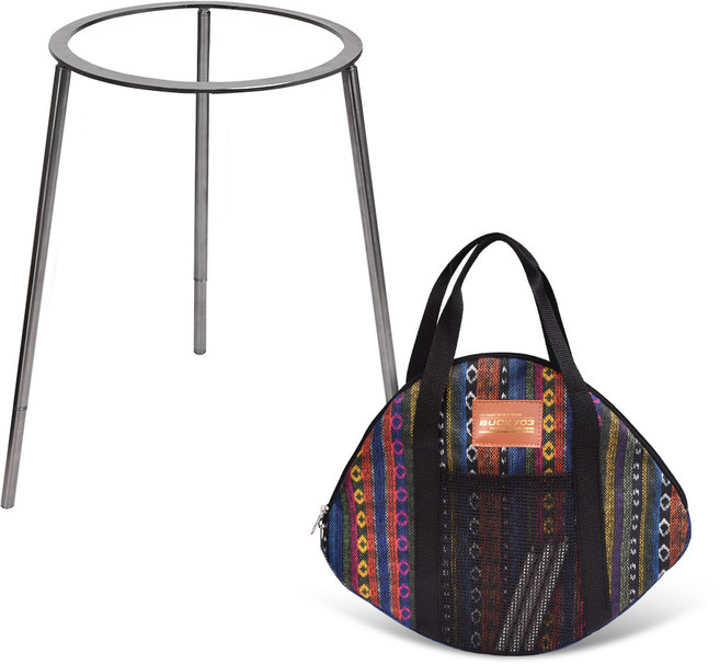 벅703 그리들 원형 스탠드 받침대 특대 +가방 + 30.4cm 다리 3p 세트, 혼합색상, 1세트