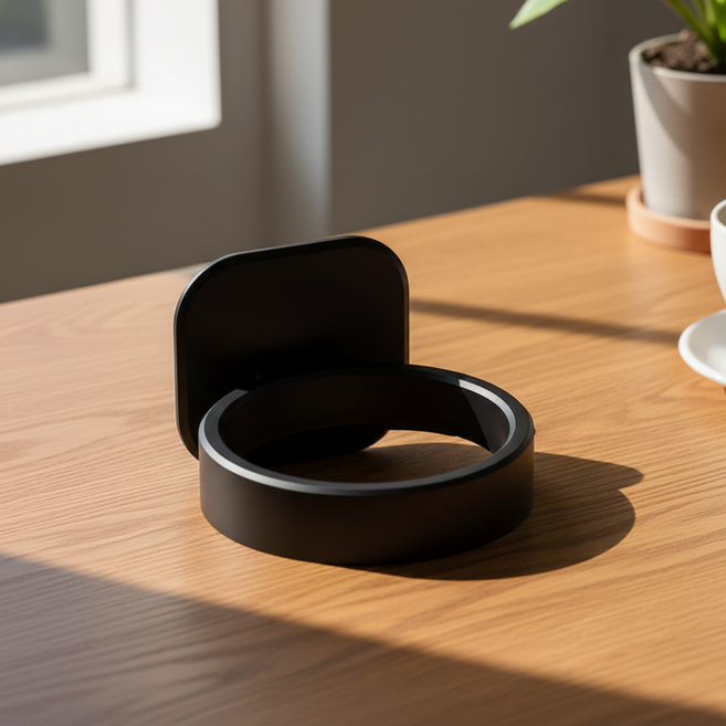 조인메이드 벽걸이 드라이기 거치대 홀더 수납 정리대, 블랙, 1개