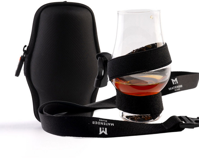 글렌캐런 글래스 + 더쉘 하드 글래스백 + 랜야드 세트, 1세트