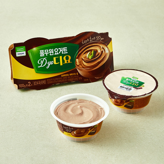 풀무원 디요 컵초코피스타치오, 100g, 2개