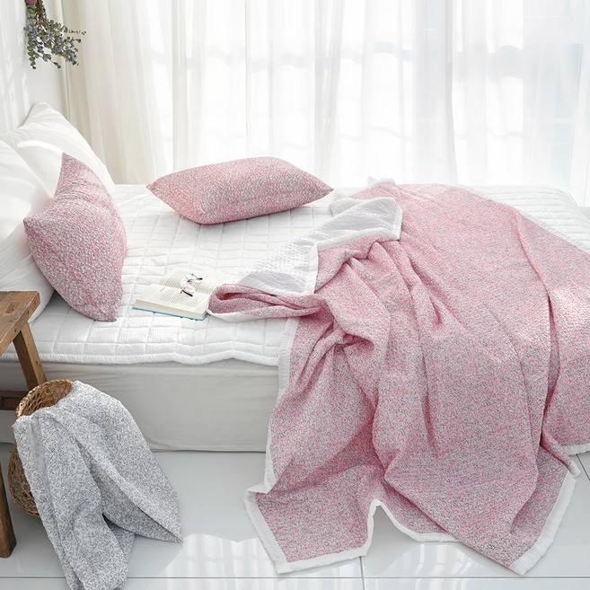 스코홈 눈꽃 냉감 시어서커 침구세트