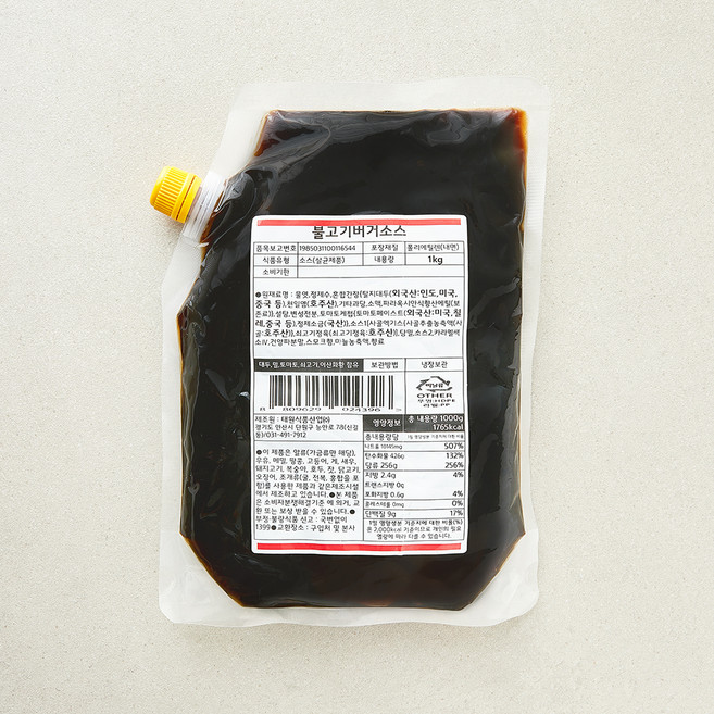 불고기 버거 소스, 1kg, 1개