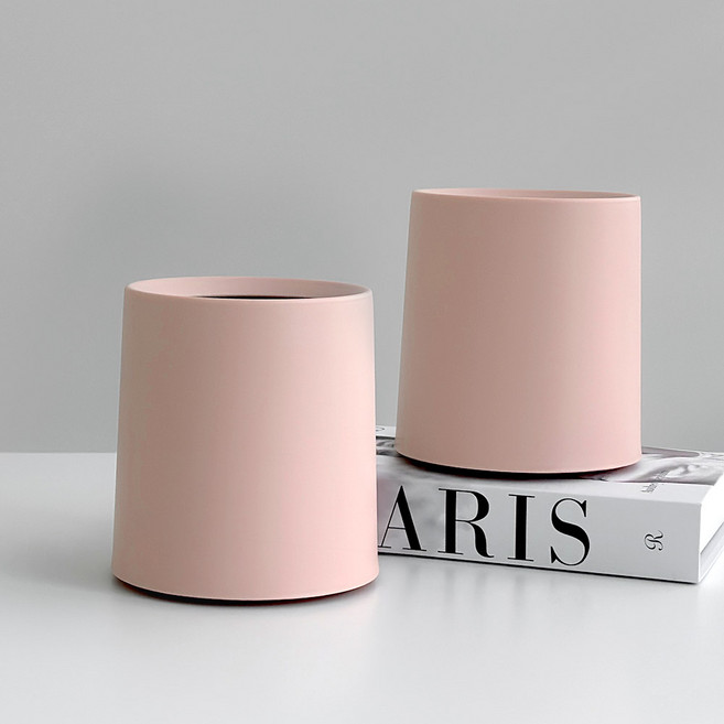 모나코올리브 인테리어 오브제 미니 휴지통 2p, 핑크