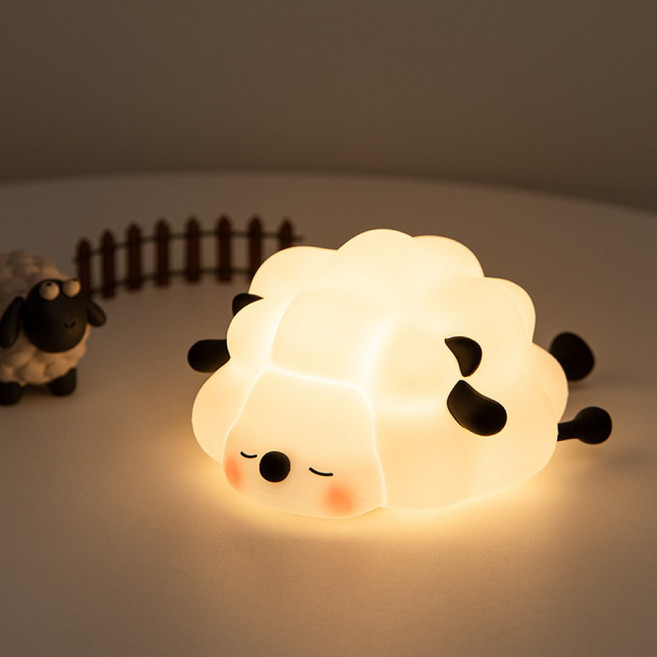 레나에너지 꿈꾸는 양 터치 무드등, 블랙