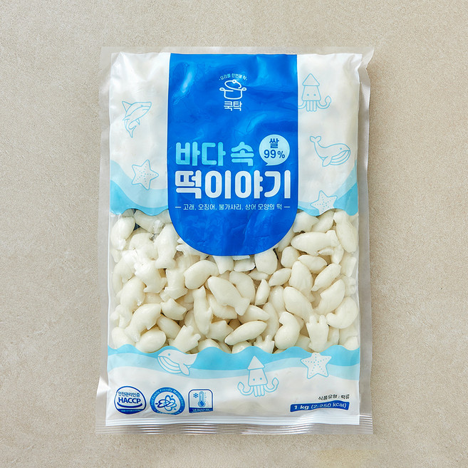 쿡탁 바다 속 떡이야기, 1kg, 1개