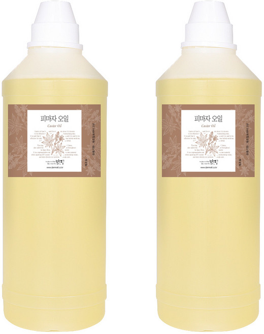 Malgeuldam 蓖麻護膚油, 1L, 2瓶