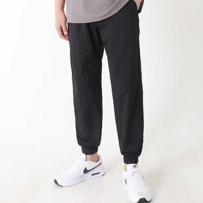 지지블랙 남성용 마크 아노락 밴딩 조거 팬츠