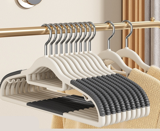 회전형 논슬립 어깨뿔방지 옷걸이, 그레이, 20개