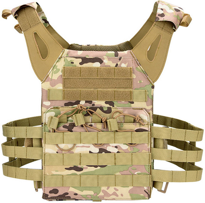 월드25 밀리터리 CS 전술조끼 AA232, 1개, 위장 카키