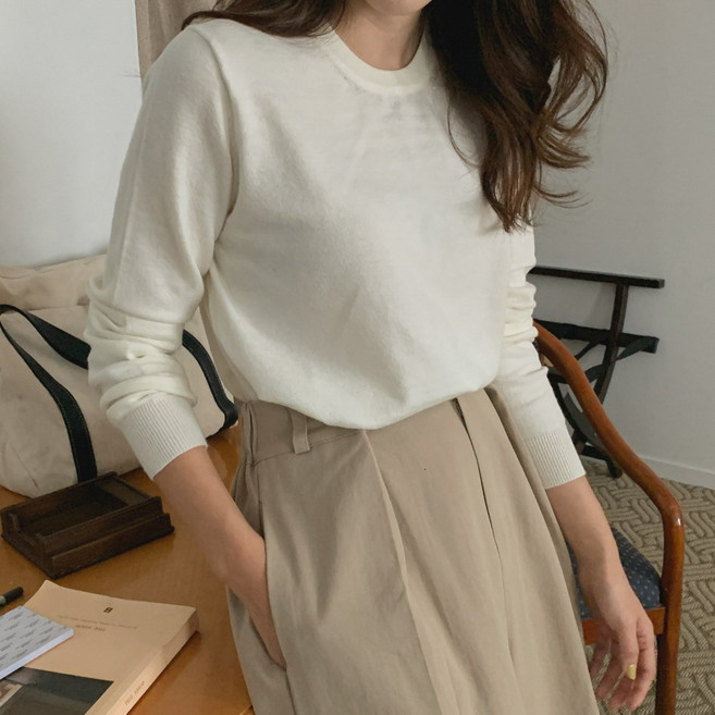 Lindashop 女款 Woodv 喀什米爾圓領針織衫 NT3111K18