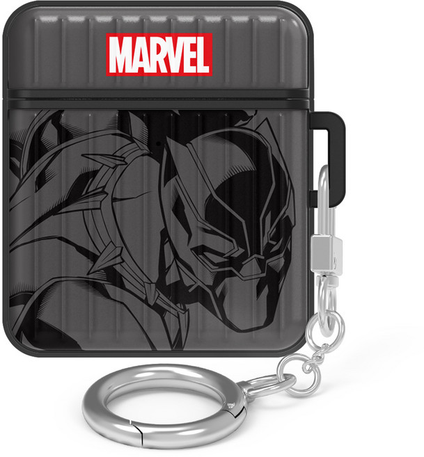마블 컬러 아머 캐리어 에어팟 케이스, 블랙팬서