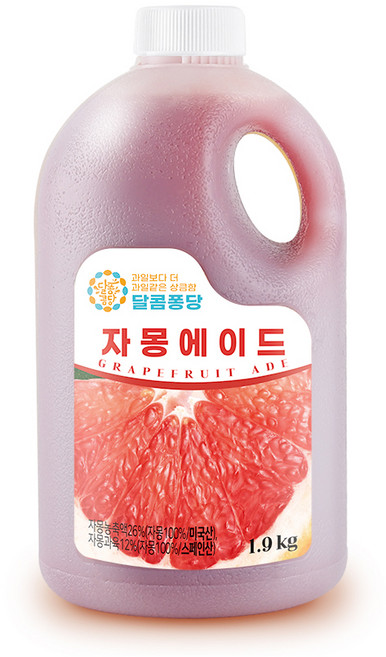 달콤퐁당 자몽 에이드 농축액, 1.9kg, 1개