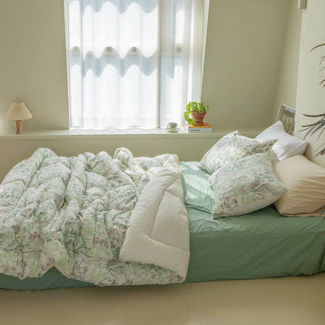 바자르 국내생산 모로코 광목워싱 차렵이불