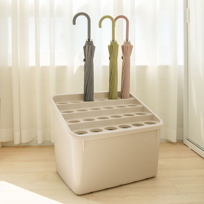 비스토어 24구 다모아 우산꽂이, 1개, 베이지