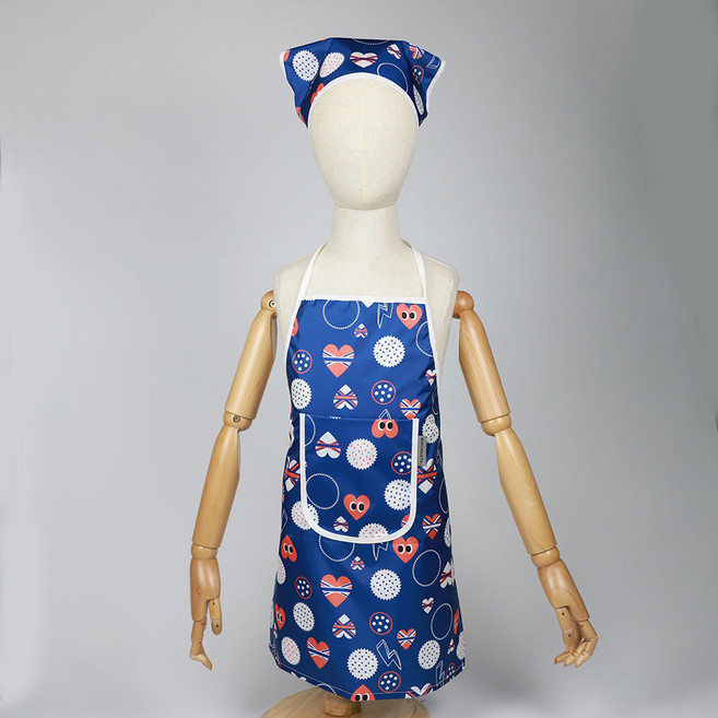 베베슈에뜨 아동용 방수 앞치마 두건 세트