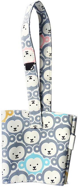 칼리오페 리유저블 텀블러 파우치 가방, 9 회색원숭이, 1개