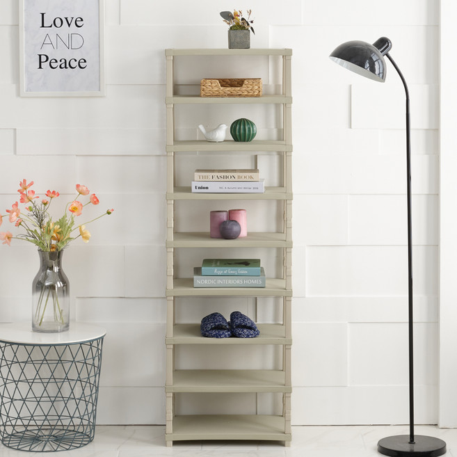 조은세상 비비안 다용도 선반 9단, 그레이