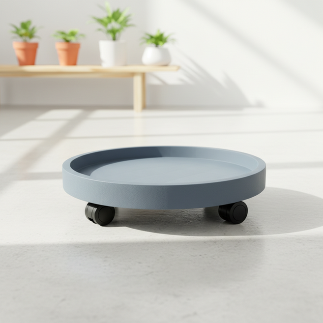 조인메이드 이동식 바퀴 화분 받침대 220, 그레이, 1개