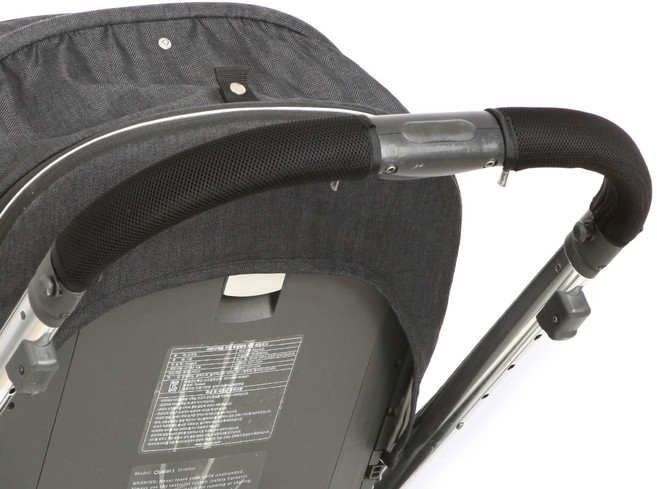 마니또 클린그립 유모차 핸들커버 오이스터3 전용, 블랙, 1세트