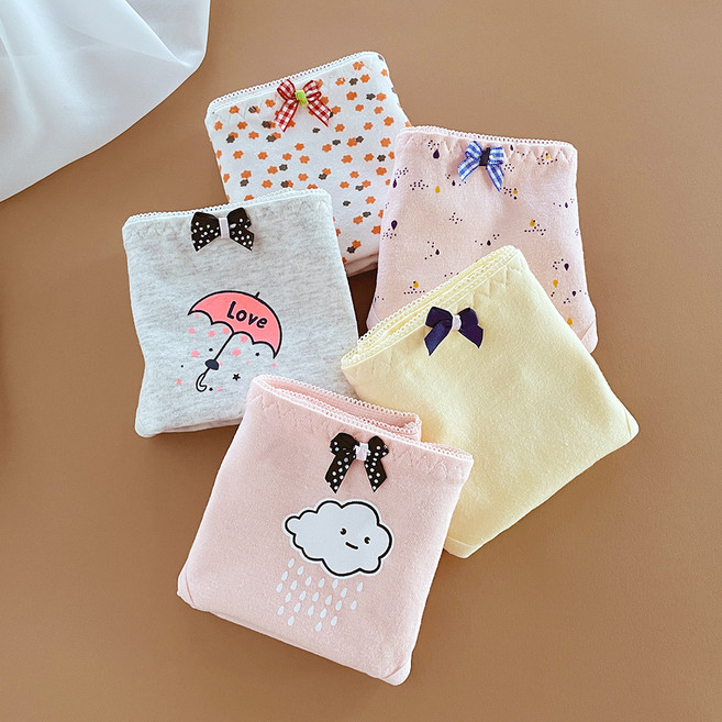 주니데이 여성용 학생 팬티 우산비 5종 세트